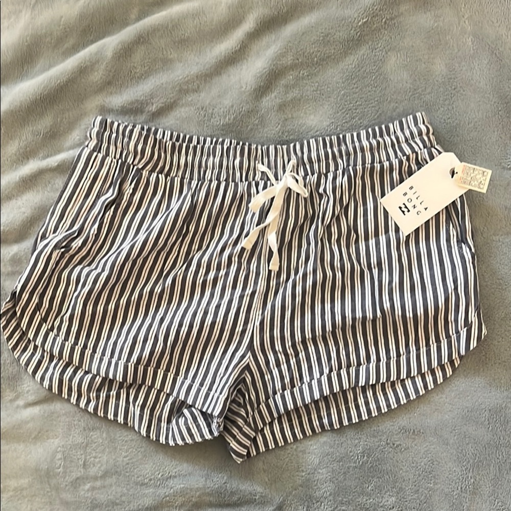 Billabong Striped Shorts with Drawstring